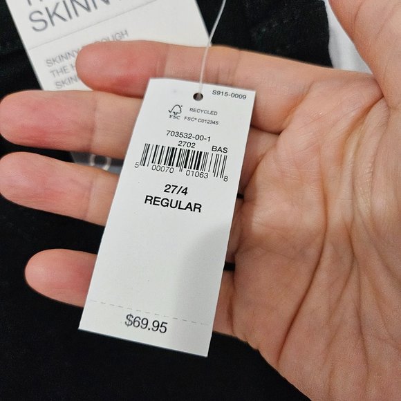 GAP High Rise True Skinny Jeans SIZE 27 (NWT) - Picture 7 of 9
